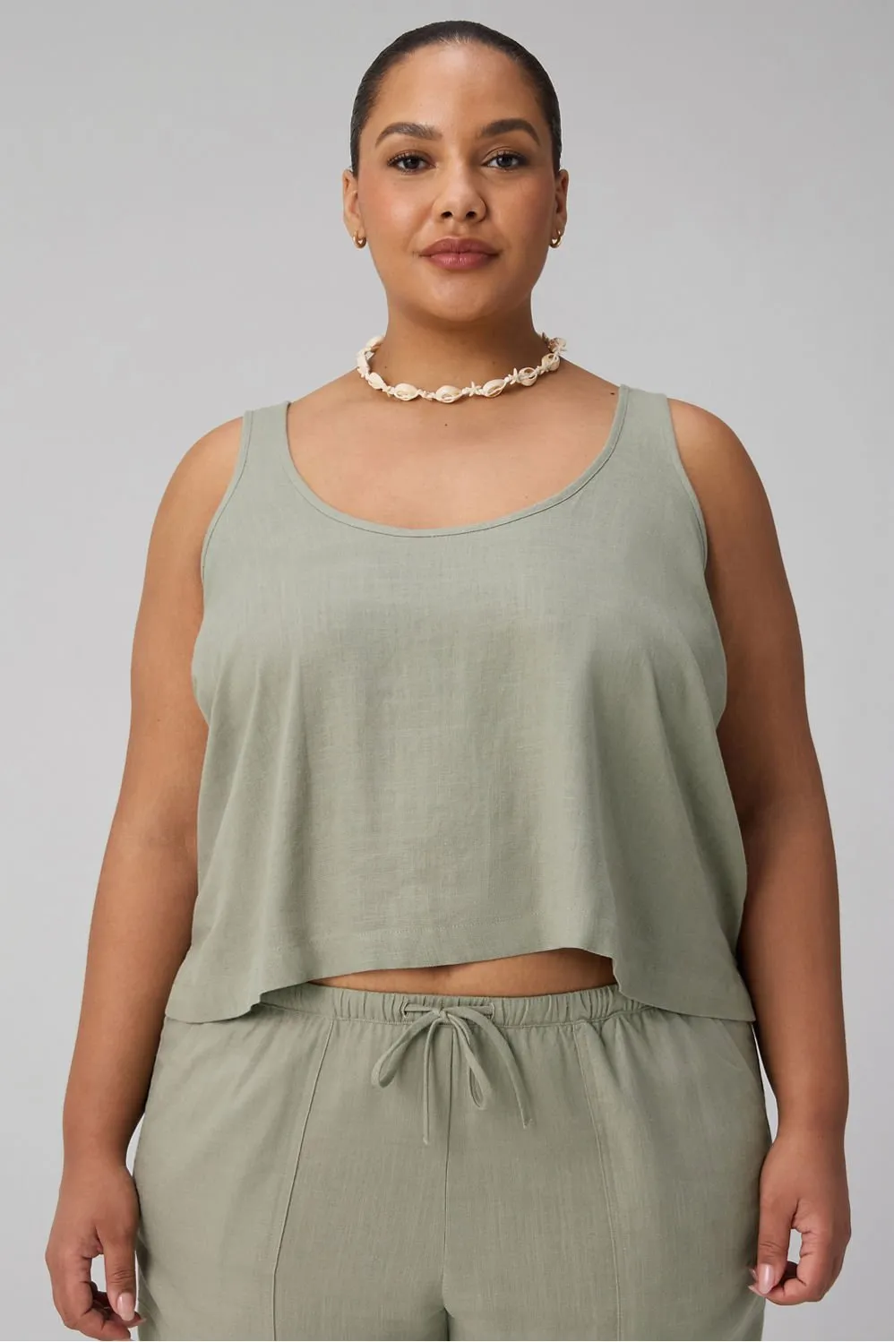 Lifestyle Linen Tank sold by Fabletics