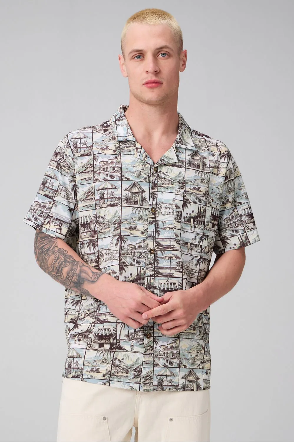 The Cabana Button Up sold by Fabletics