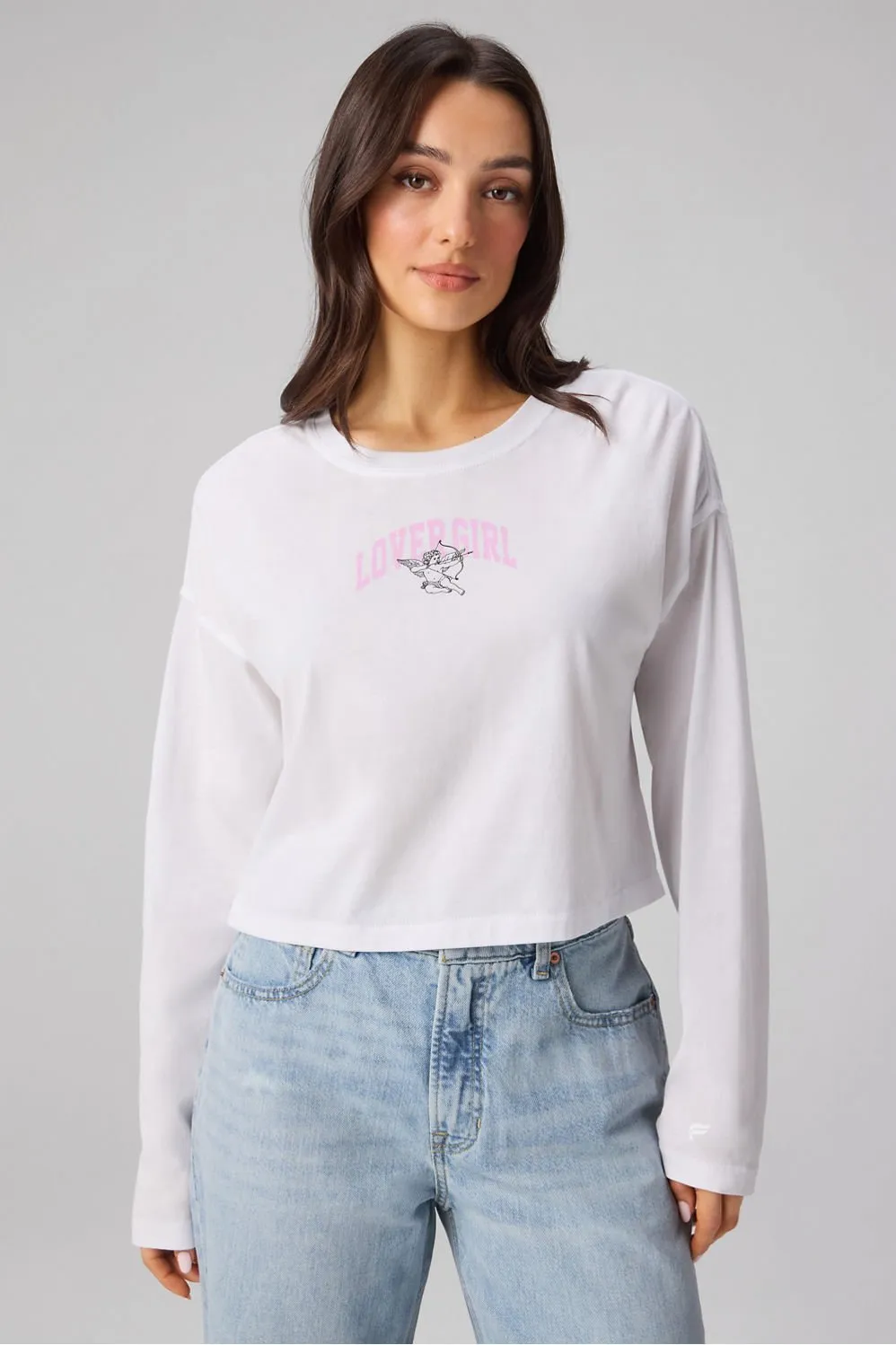 100% Cotton Boxy Long-Sleeve Tee sold by Fabletics