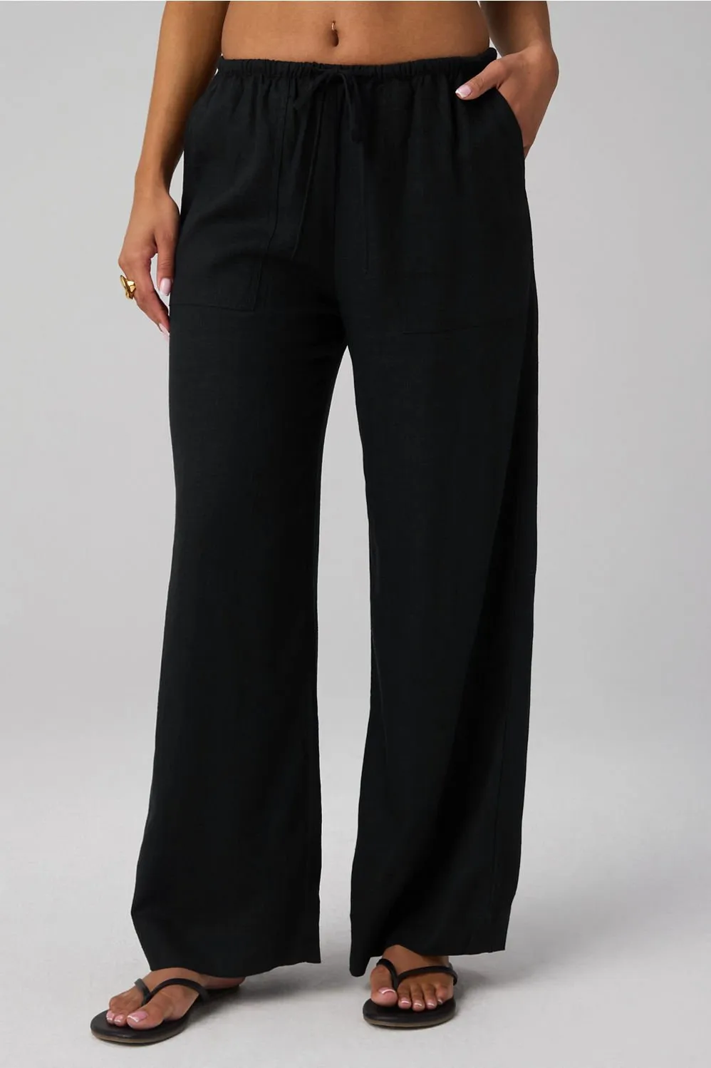 Lifestyle Linen Straight Leg Pant sold by Fabletics