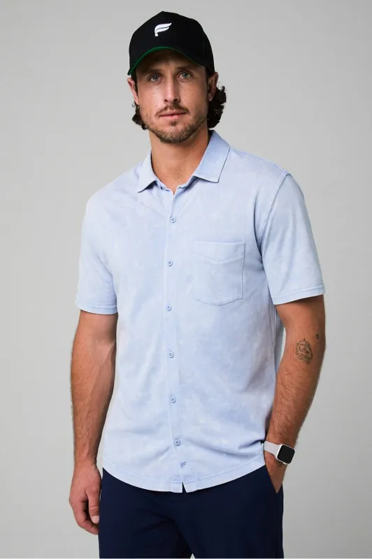 The Dash Short Sleeve Button Up made by Fabletics