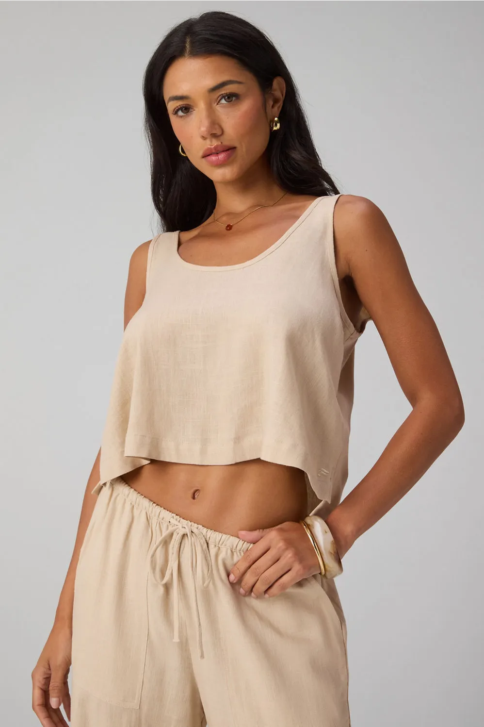 Lifestyle Linen Tank sold by Fabletics