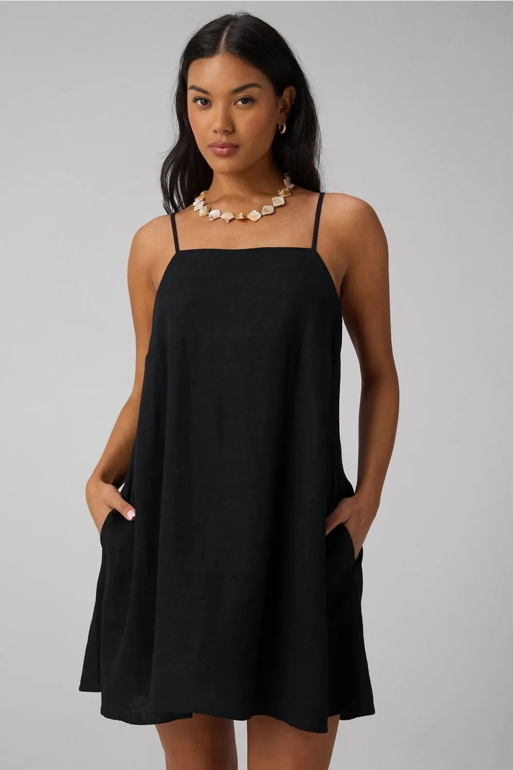 Lifestyle Linen Shift Dress sold by Fabletics