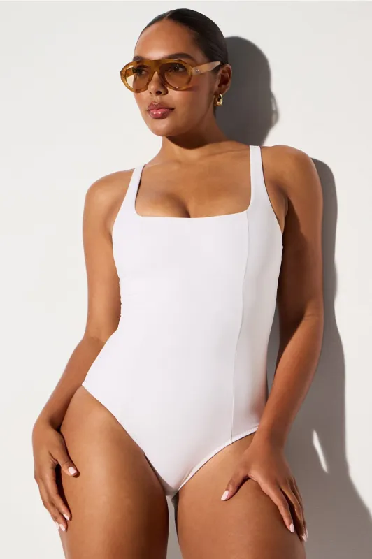 Shaping Swim Waist Cinching One Piece made by Fabletics