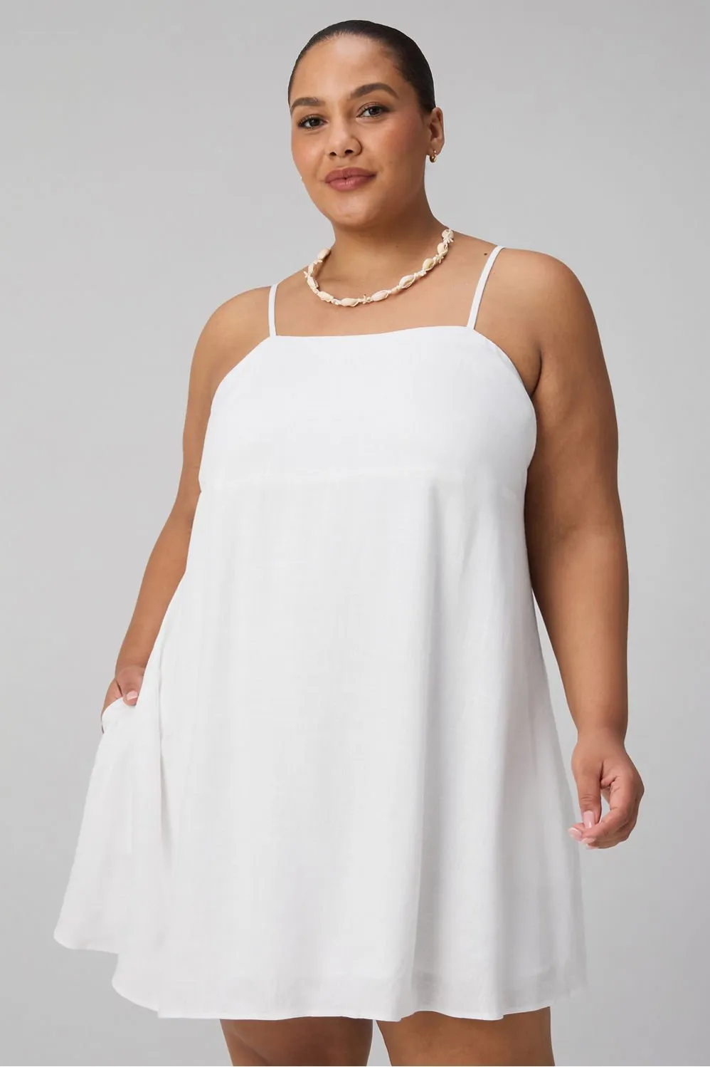 Lifestyle Linen Shift Dress sold by Fabletics