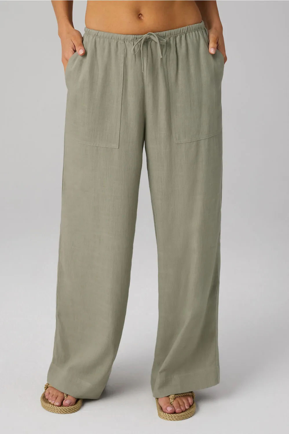 Lifestyle Linen Straight Leg Pant sold by Fabletics