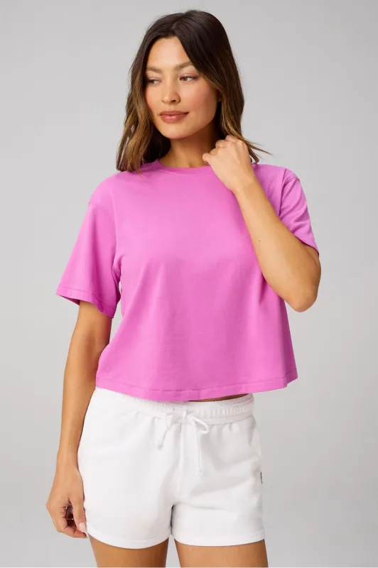 100% Cotton Boxy Tee made by Fabletics