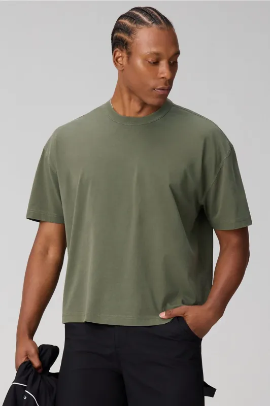 The Effortless Oversized Tee (Cropped) made by Fabletics