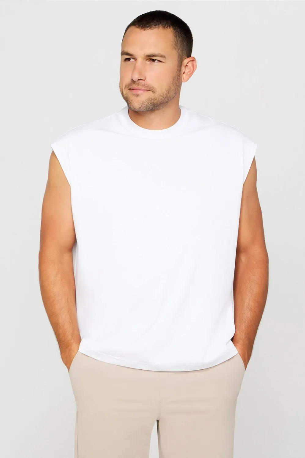 The Effortless Oversized Muscle Tank sold by Fabletics