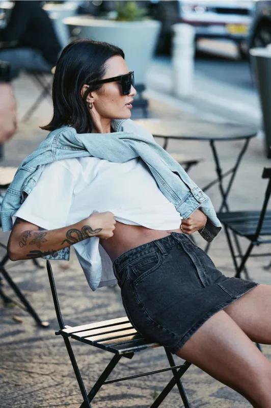 Denim Mini Skirt made by Fabletics