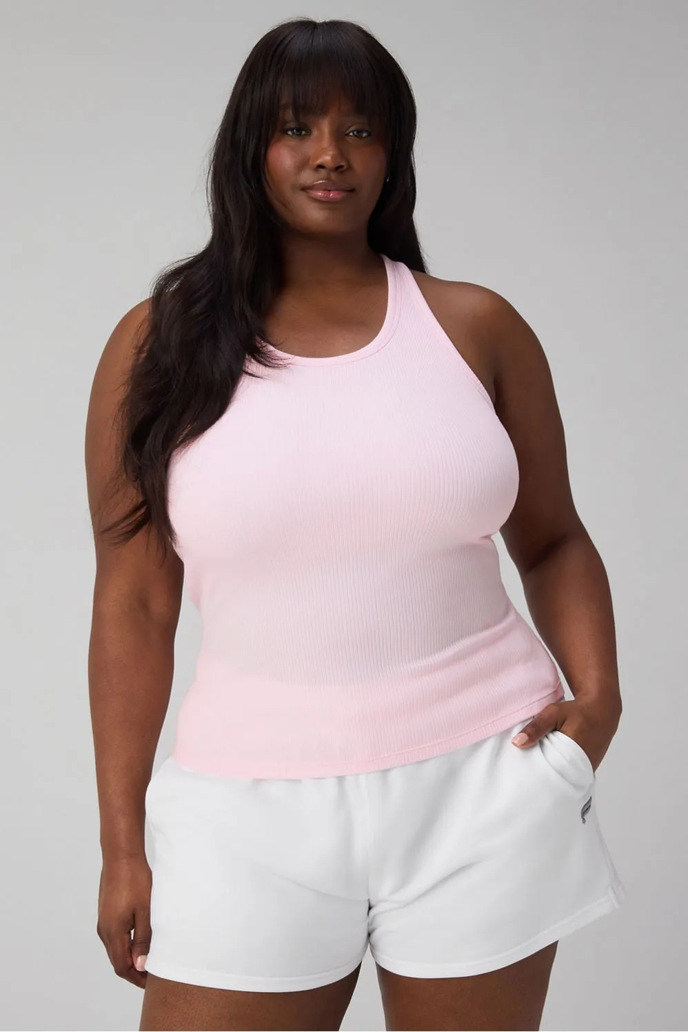 Modal Rib High Neck Built-In Bra Tank sold by Fabletics