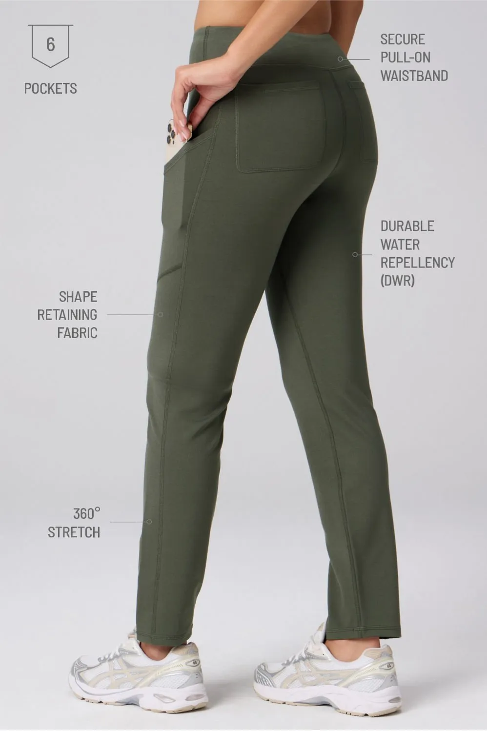 PonteFlex Pull-On Scrub Pant sold by Fabletics