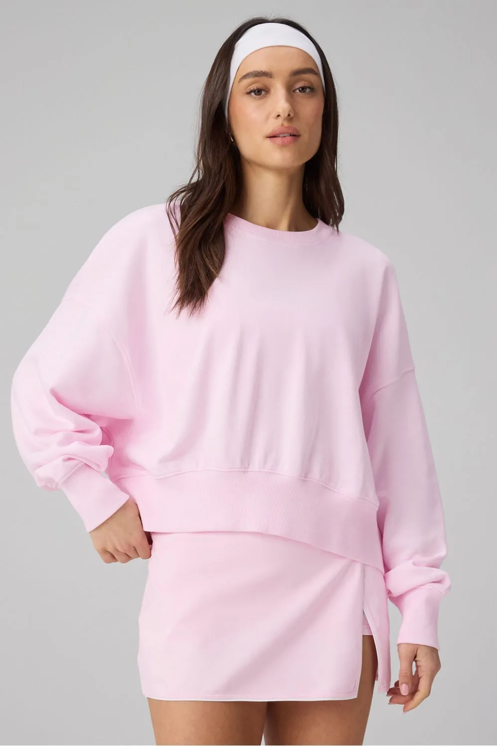 Year Round Terry Crew Neck Sweatshirt sold by Fabletics