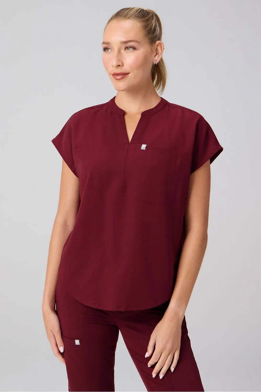 Evolve Oversized Scrub Top sold by Fabletics