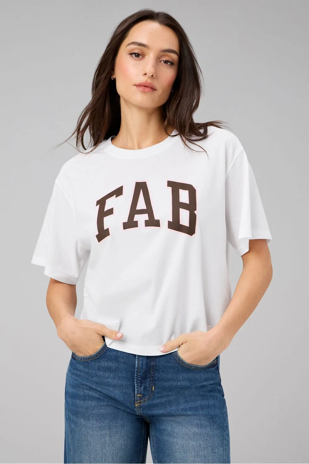 100% Cotton Boxy Tee sold by Fabletics