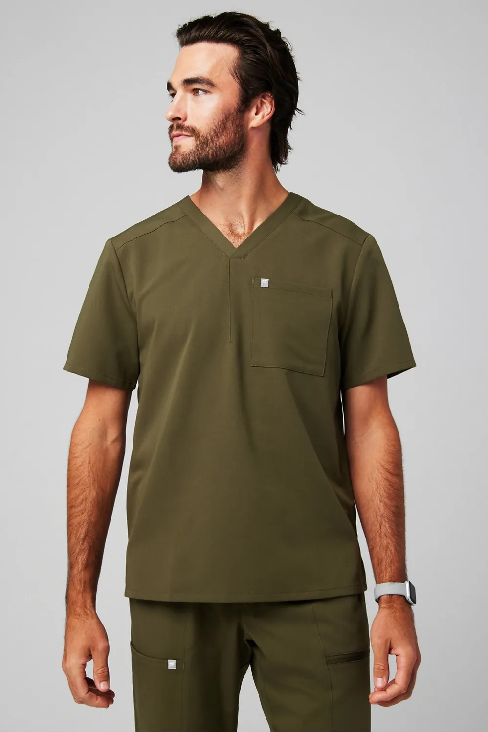 Helix 1-Pocket Scrub Top sold by Fabletics