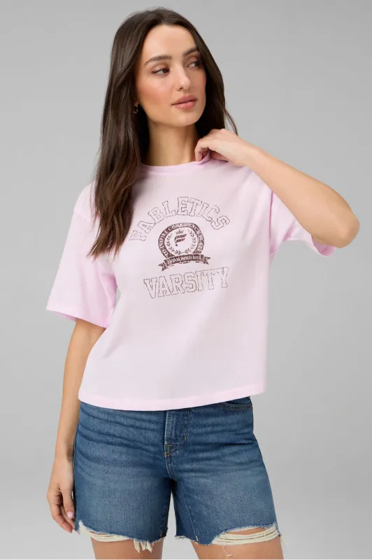 100% Cotton Boxy Tee made by Fabletics