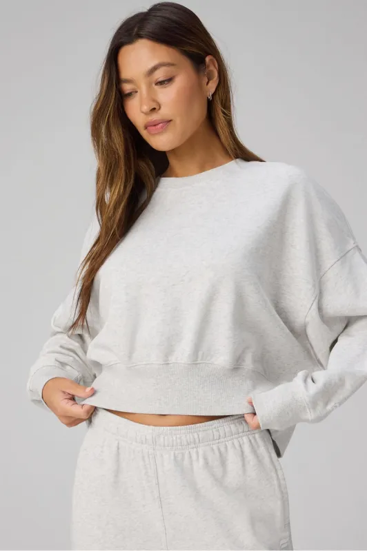 Year Round Terry Crew Neck Sweatshirt made by Fabletics
