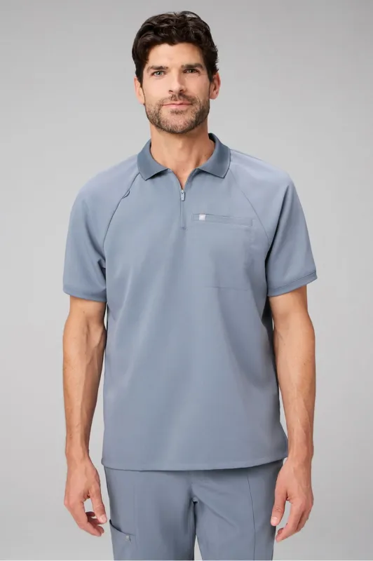 All-Day Scrub Zip Polo made by Fabletics