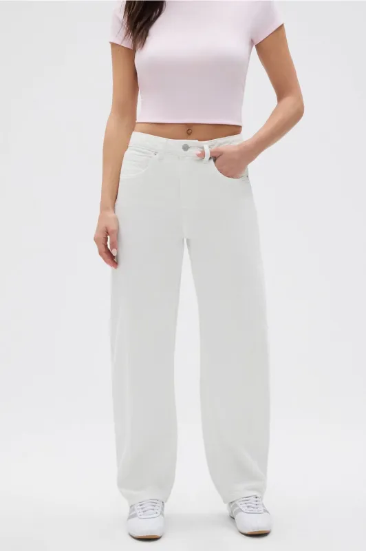 High Rise Barrel Jean made by Fabletics