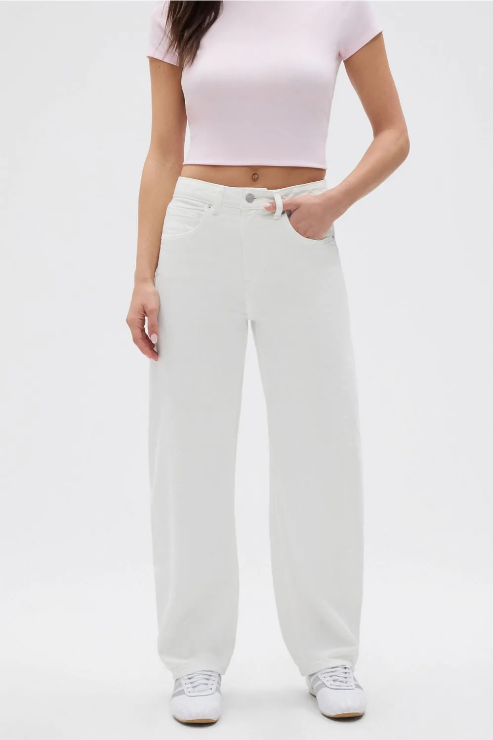 High Rise Barrel Jean sold by Fabletics