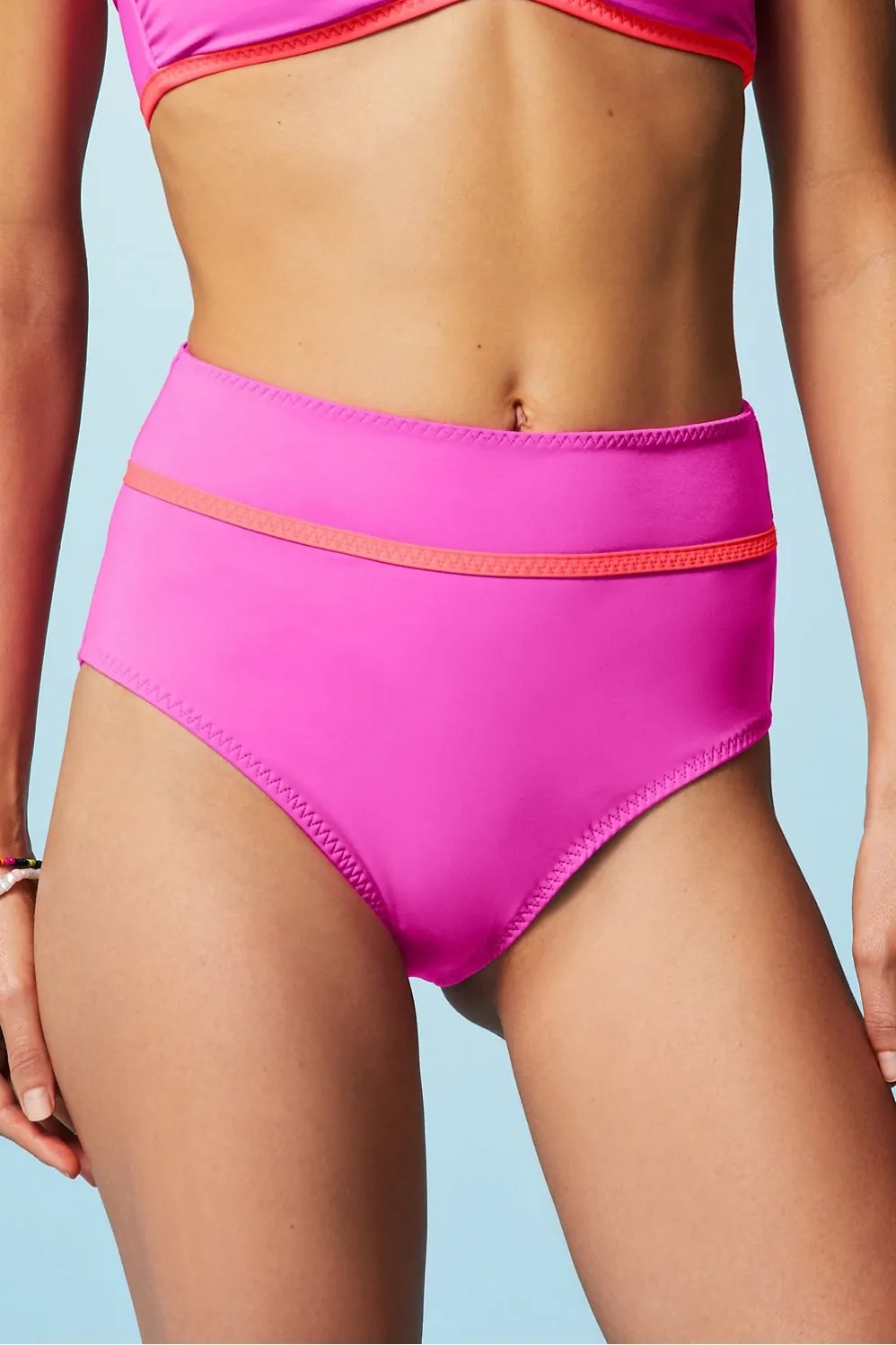 Boardwalk High-Waisted Swim Bottom sold by Fabletics