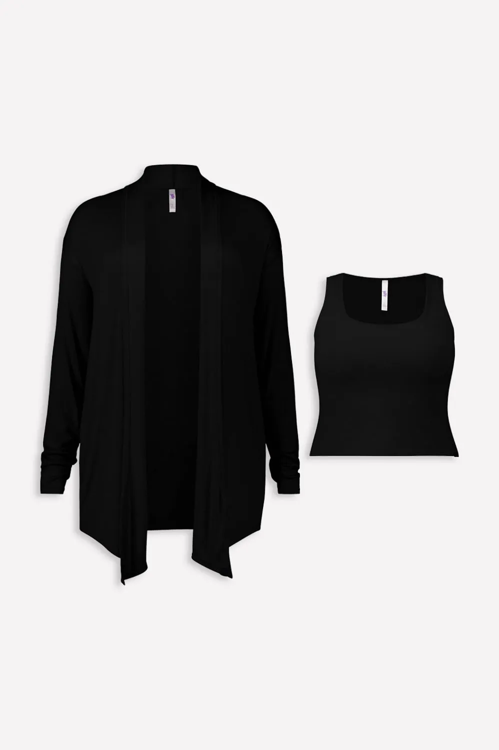 Soft Rib Tank and Cardigan 2-Piece Set sold by Fabletics