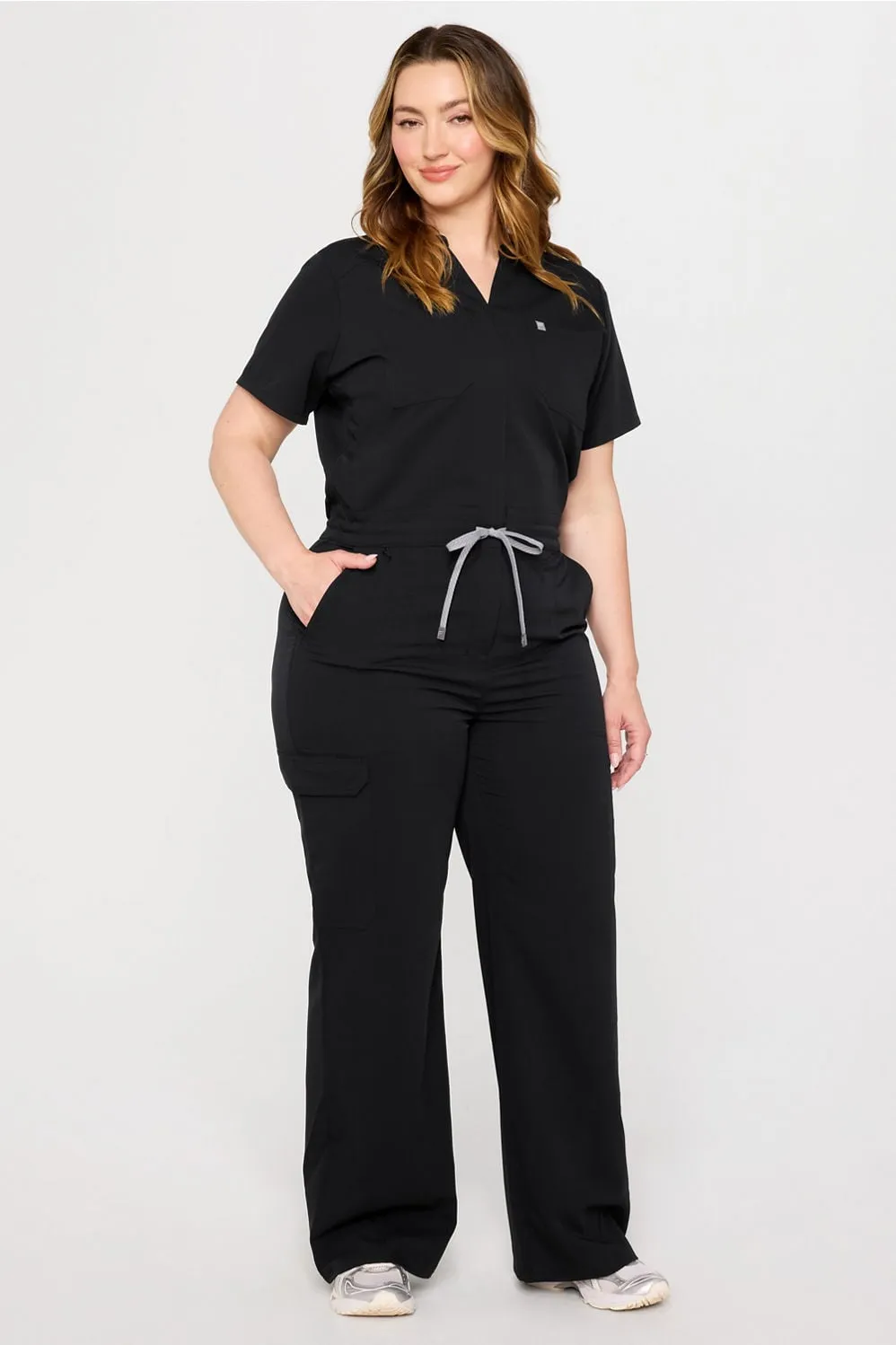 Empower Wide Leg Scrub Jumpsuit sold by Fabletics