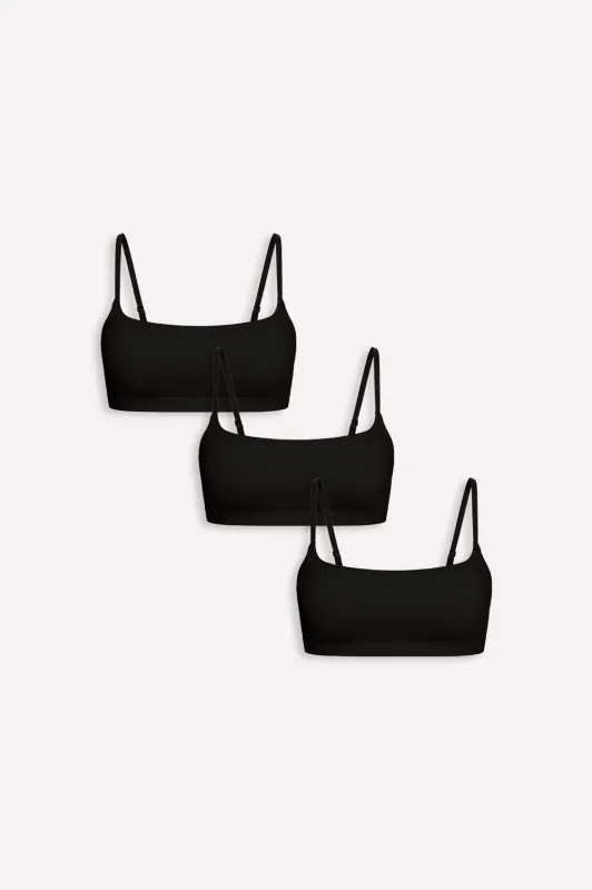 Stretchy Fit Scoop Bralette 3-Pack made by Fabletics