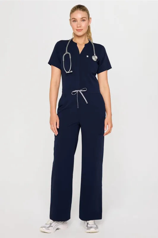 Empower Wide Leg Scrub Jumpsuit made by Fabletics