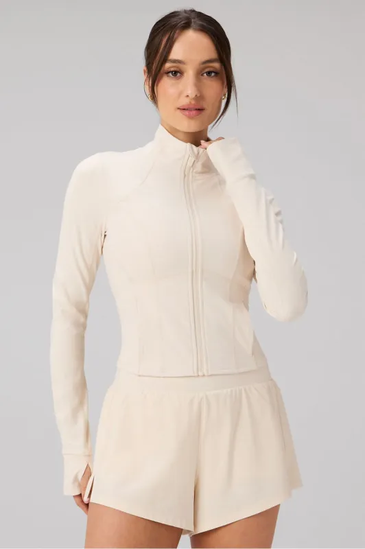 Perfect Storm Cropped Train Jacket made by Fabletics