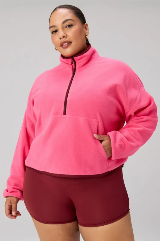 No Chill Fleece Half-Zip made by Fabletics