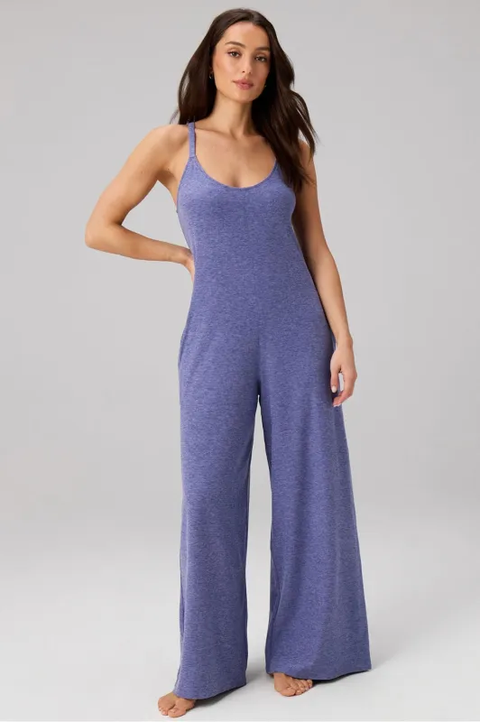 Cloud Jersey Wide Leg Onesie made by Fabletics