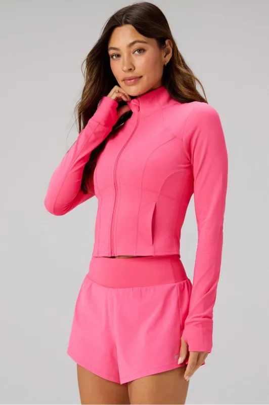Perfect Storm Cropped Train Jacket made by Fabletics