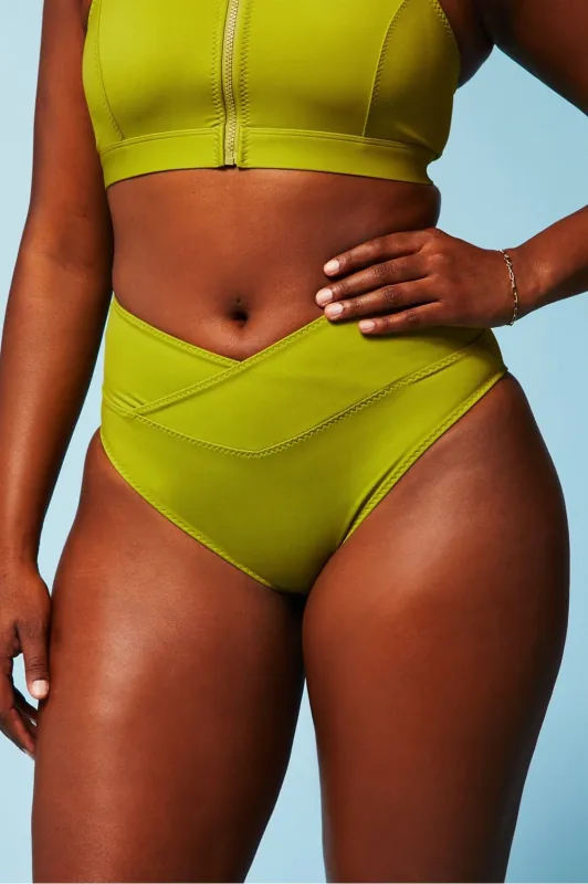 High-Waisted Cross Over Swim Bottom made by Fabletics