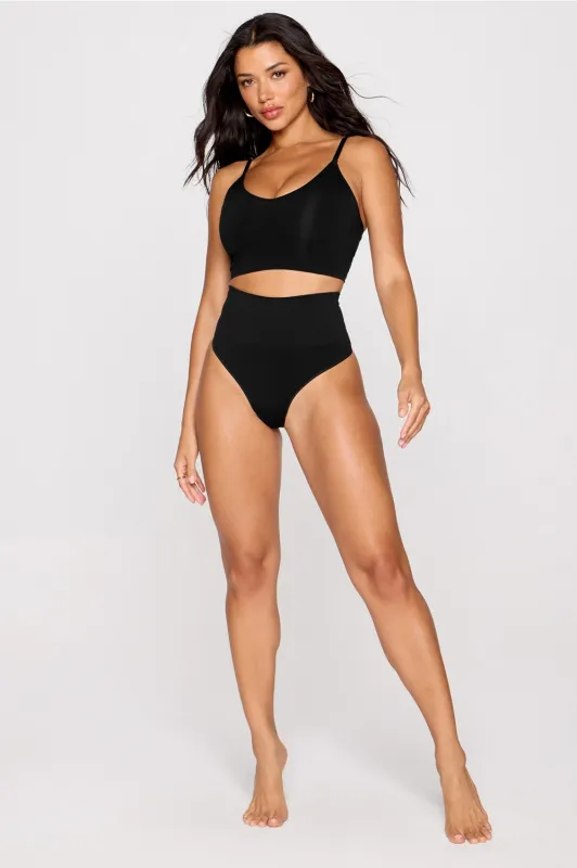 Ultimate Shaping Plunge Bra & Thong Set made by Fabletics