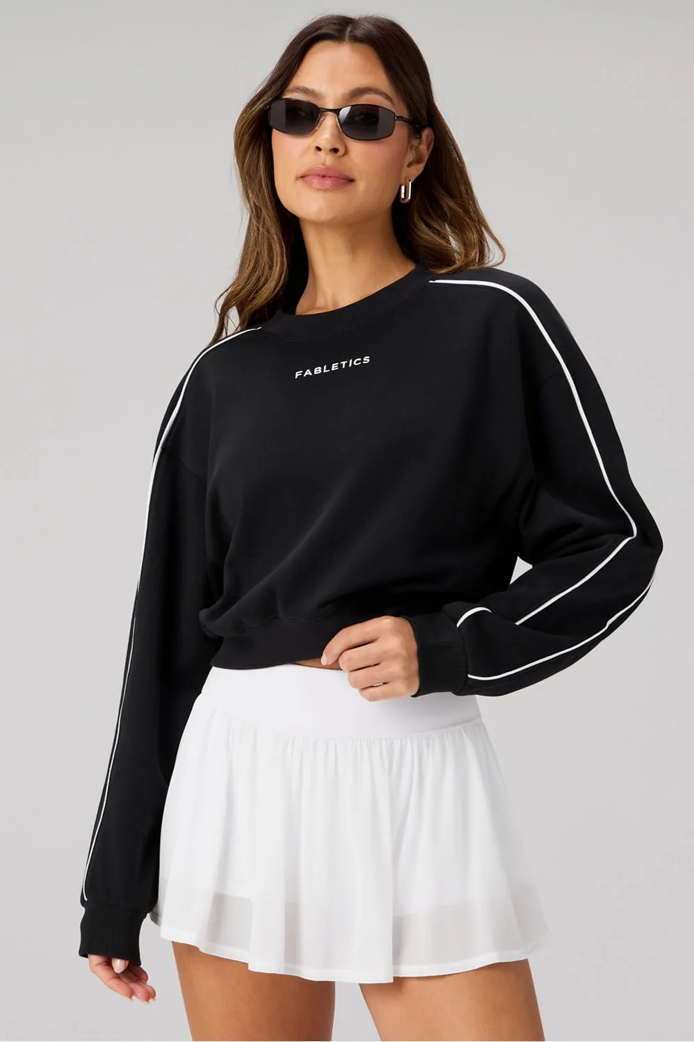 Year Round Terry Sporty Crew Neck sold by Fabletics