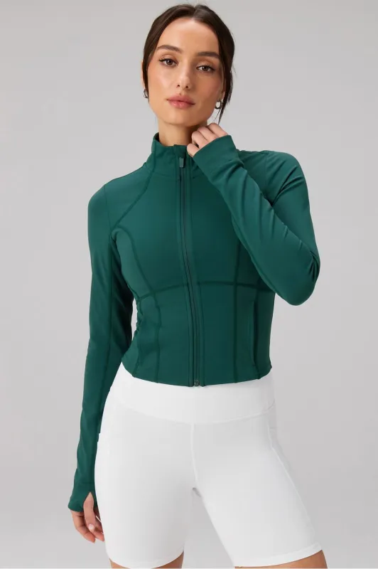 Perfect Storm Cropped Train Jacket made by Fabletics