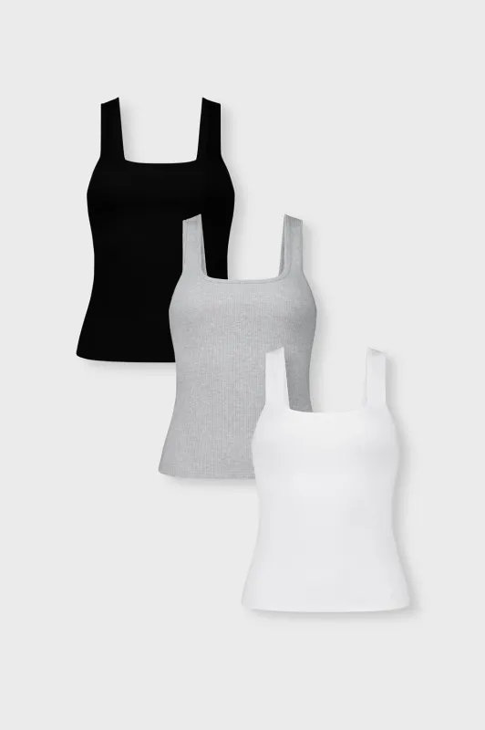 Daily Rib Tank 3-Piece Bundle made by Fabletics