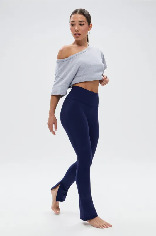Cotton Oversized Tee + Define Split Hem Pant 2-Piece Outfit made by Fabletics