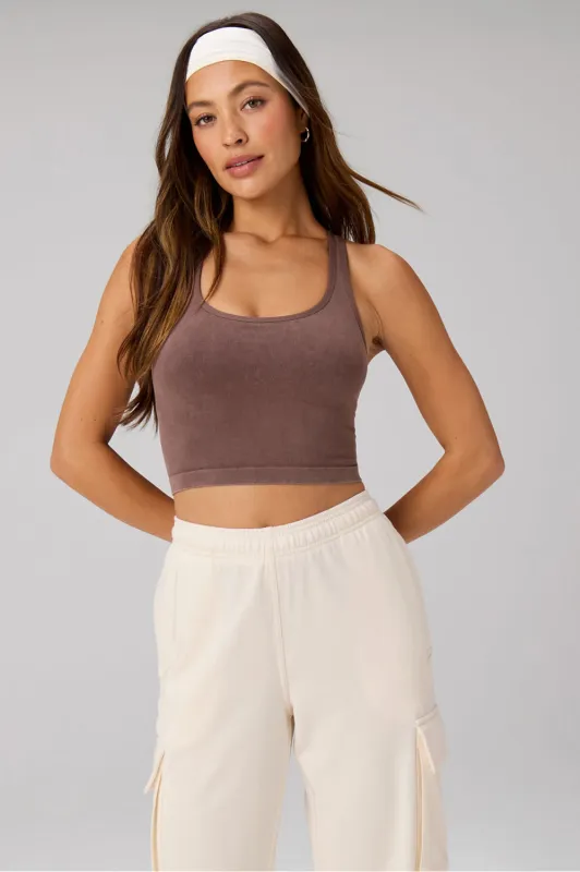 Seamless Cropped Built-In Bra Tank made by Fabletics