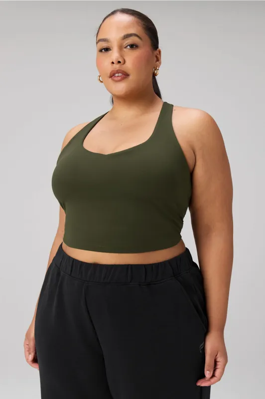 Anywhere Cropped Built-In Bra Tank made by Fabletics