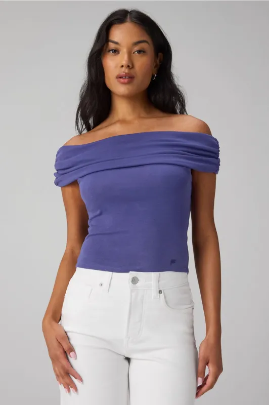 Classic Cotton Off-Shoulder Top made by Fabletics