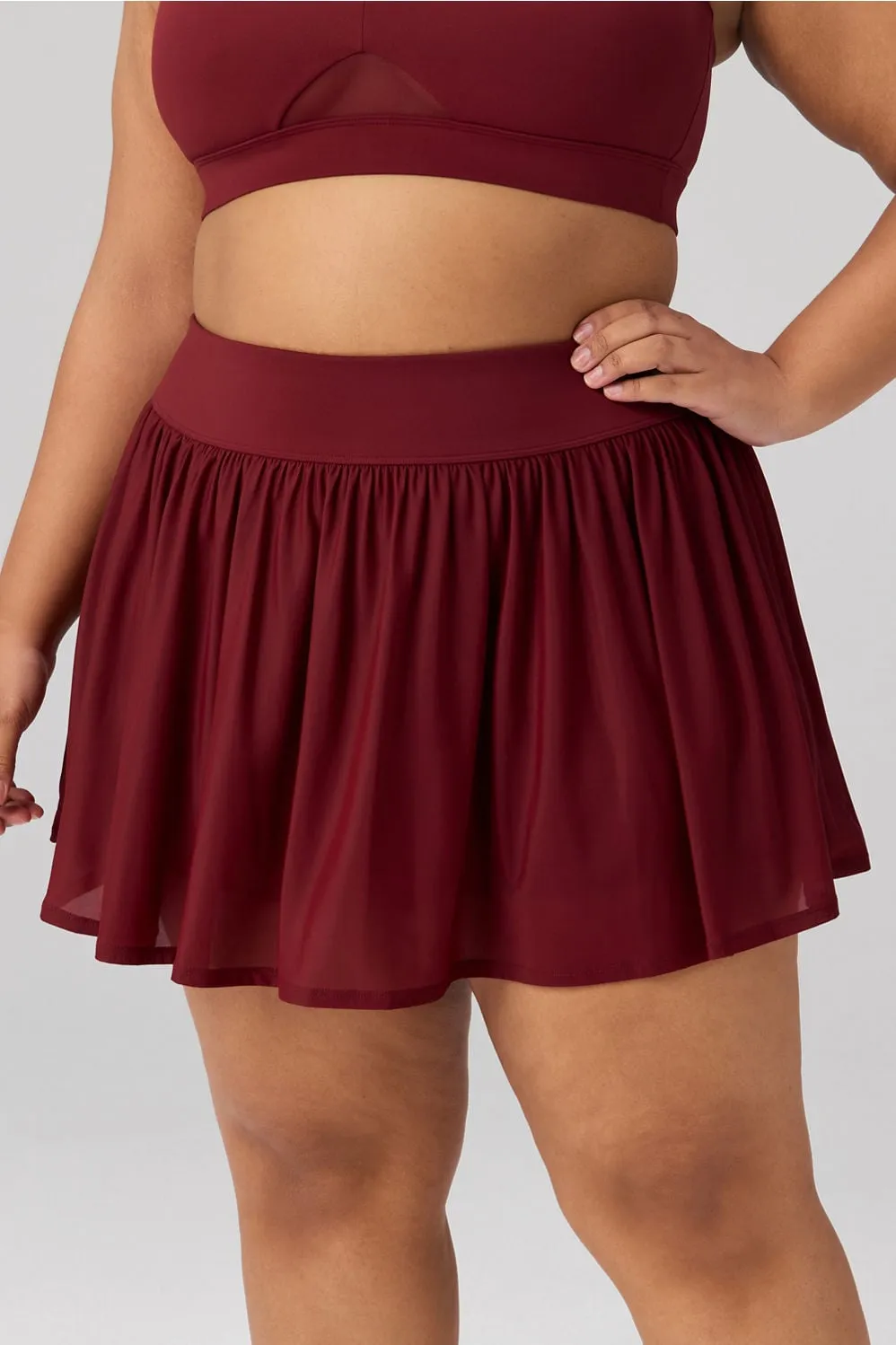 High-Waisted Mesh Classic Mini Skirt sold by Fabletics