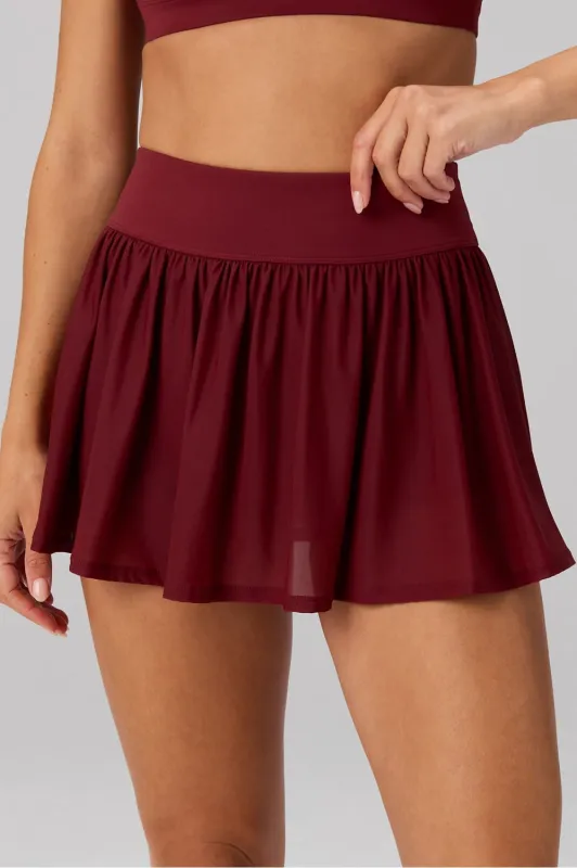 High-Waisted Mesh Ultra Mini Skirt made by Fabletics