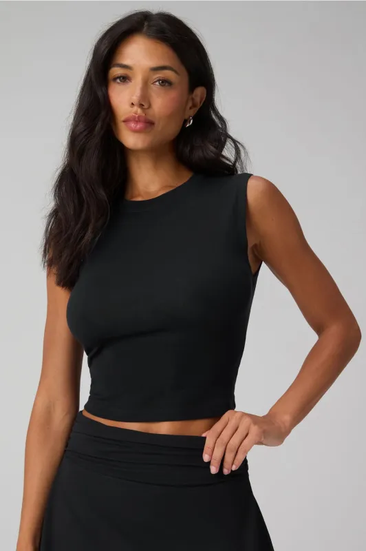 Classic Cotton Cropped Muscle Tee made by Fabletics
