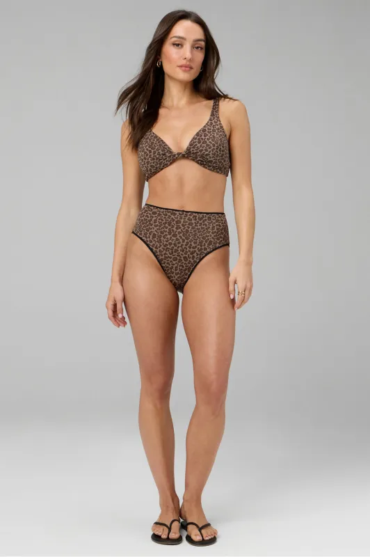 Swim Twist Bikini Top + High-Waisted Swim Bottom 2-Piece Outfit made by Fabletics
