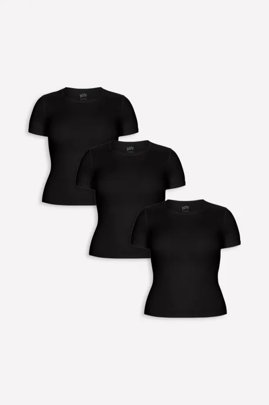 Stretchy Fit Short Sleeve Tee 3-Pack made by Fabletics