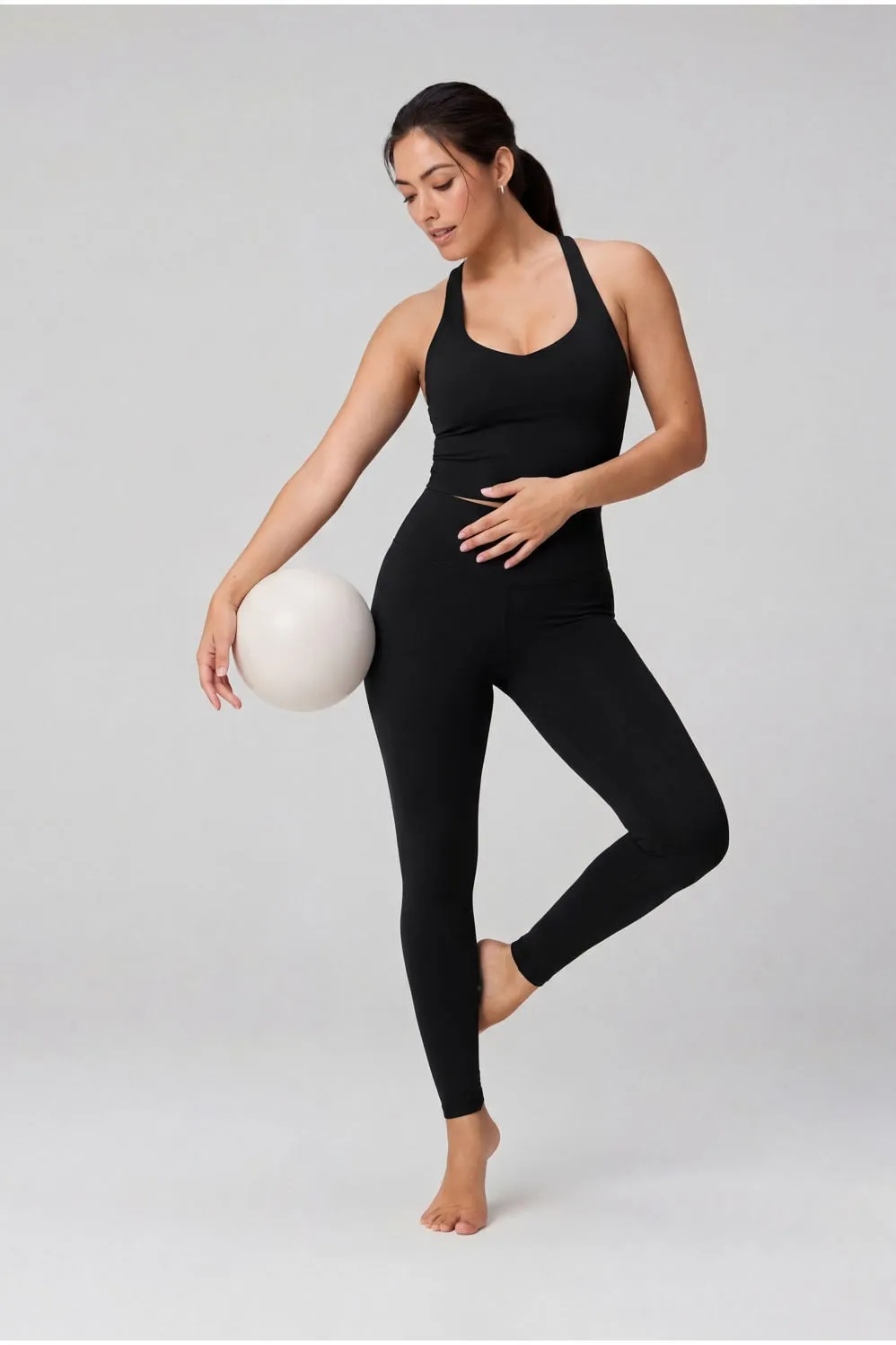 Anywhere Cropped Built-In Bra Tank + Define High-Waisted Legging 2-Piece Outfit sold by Fabletics