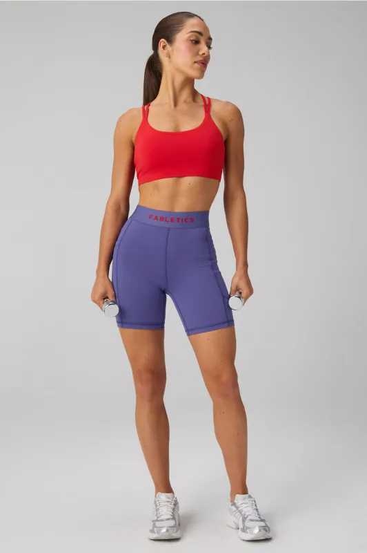 Principal Low Impact Bra + On-The-Go HW Short 2-Piece Outfit made by Fabletics